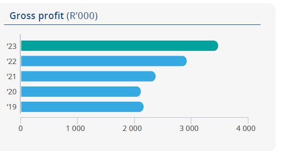 Gross profit graph