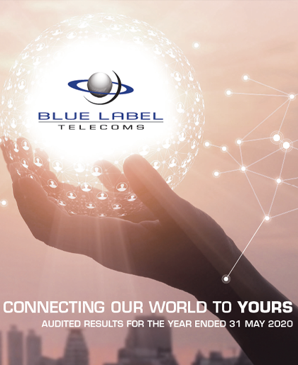 BLUE LABEL AUDITED RESULTS FOR THE YEAR ENDED 31 MAY 2020